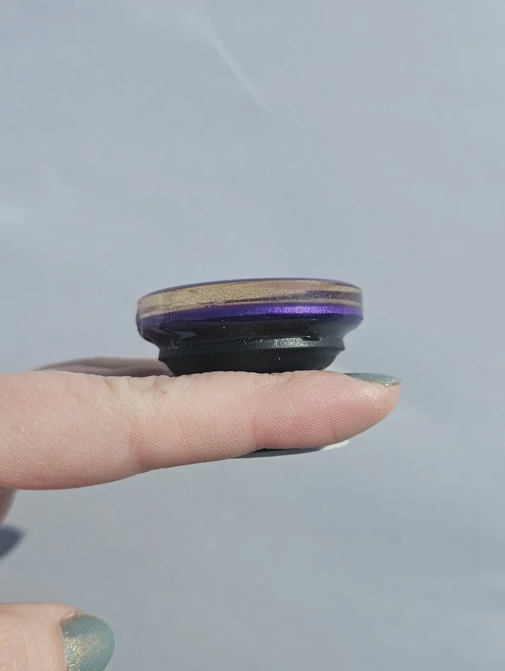 Pink Butterfly Resin Phone Grip Purple Popsocket Whimsical Phone Accessories